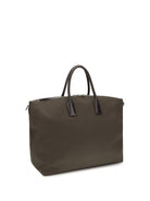 Saint Laurent Oversized Bowling Travel Bag - Deep Leaf/Choco No