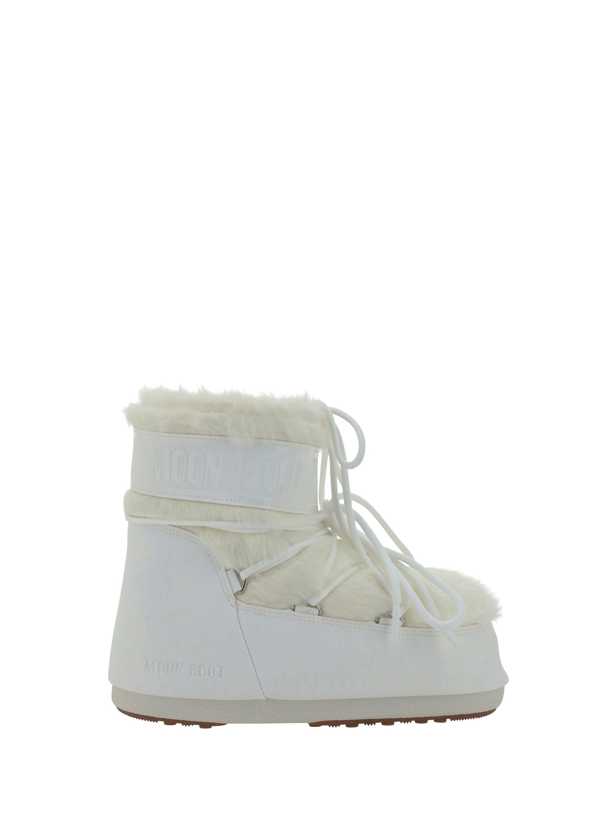 Moon Boot Icon Low Faux Fur Boots - Optical White