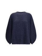 Fabiana Filippi Bouclé yarn Sweater with lurex - Blue Notte