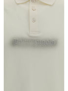 Palm Angels Cotton Polo with embroidered logo - Off White - Anthracite
