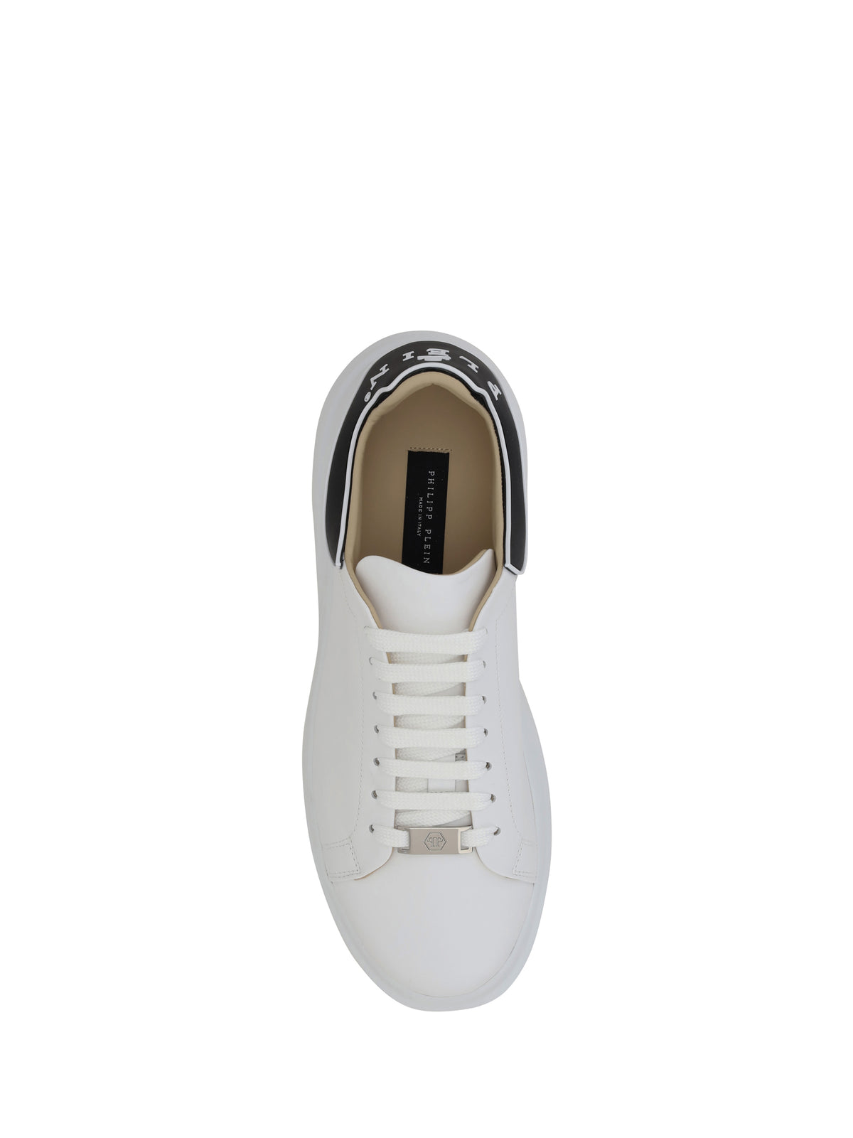 Philipp Plein Leather Sneakers - White