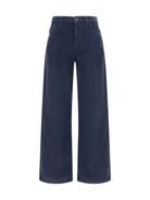 The Row Eglitta corduroy Pants - Pewter Blue