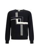 Versace Greca Incrocio Sweater - Black