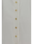 Khaite Ivy high-neck Shirt - Chalk