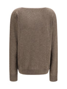 The Row Phora cashmere Sweater - Grey Taupe