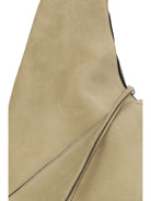 Moschino Suede Hobo Tote Bag - Ecru