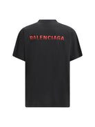 Balenciaga Cotton logo T-shirt - Black