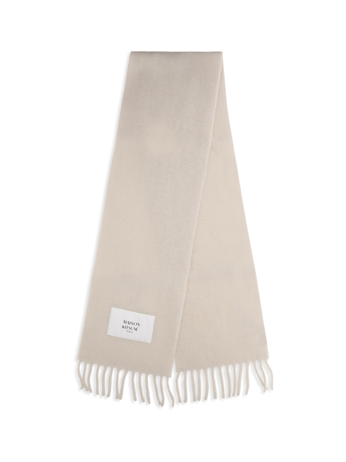 Maison Kitsuné Baby alpaca Scarf - Moon Beige