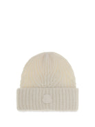 Moncler Alpaca-blend cable-knit Beanie - Natural