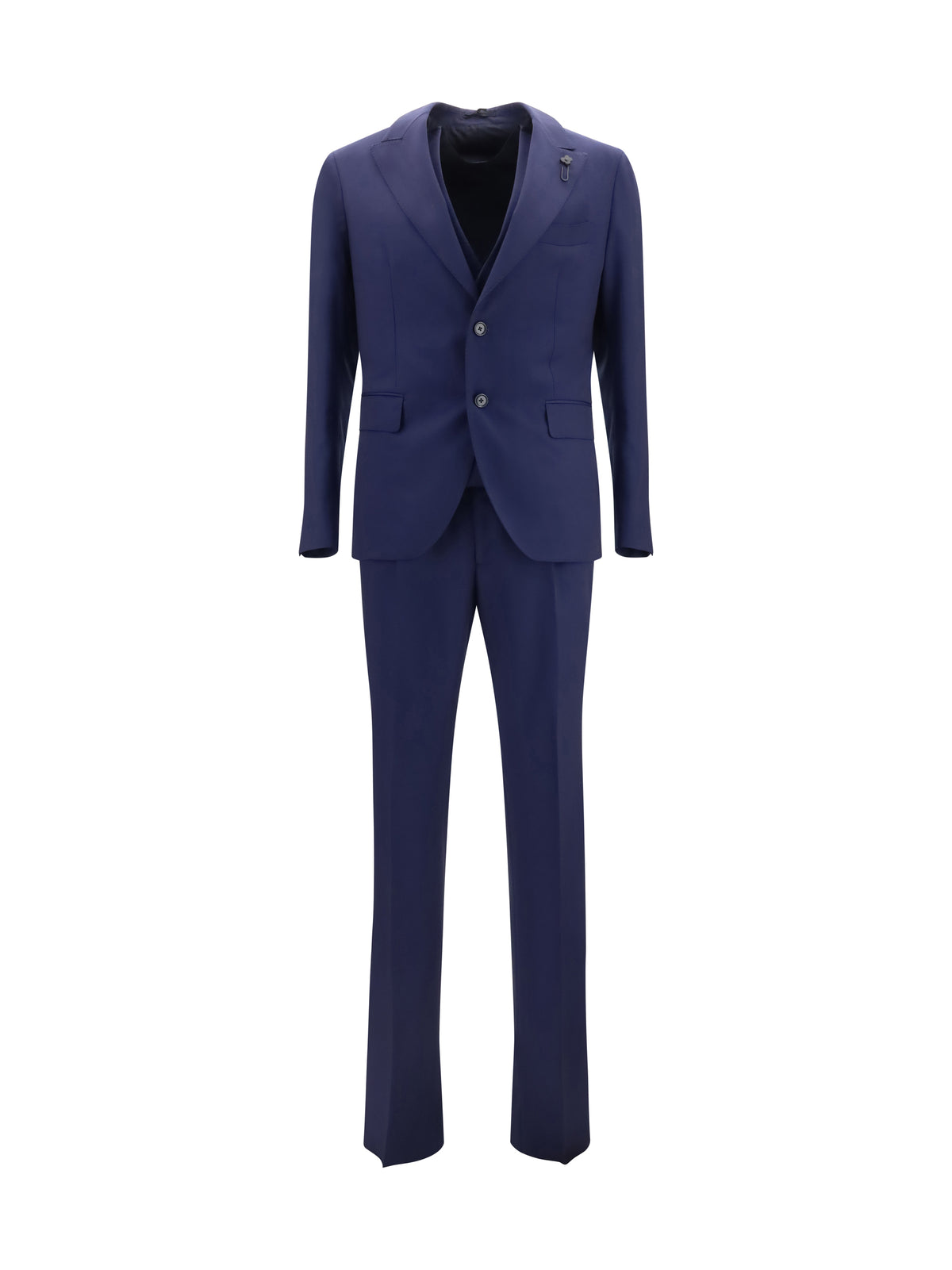 Lardini Wool Suit with double-breasted Jacket and vest - 351-33
