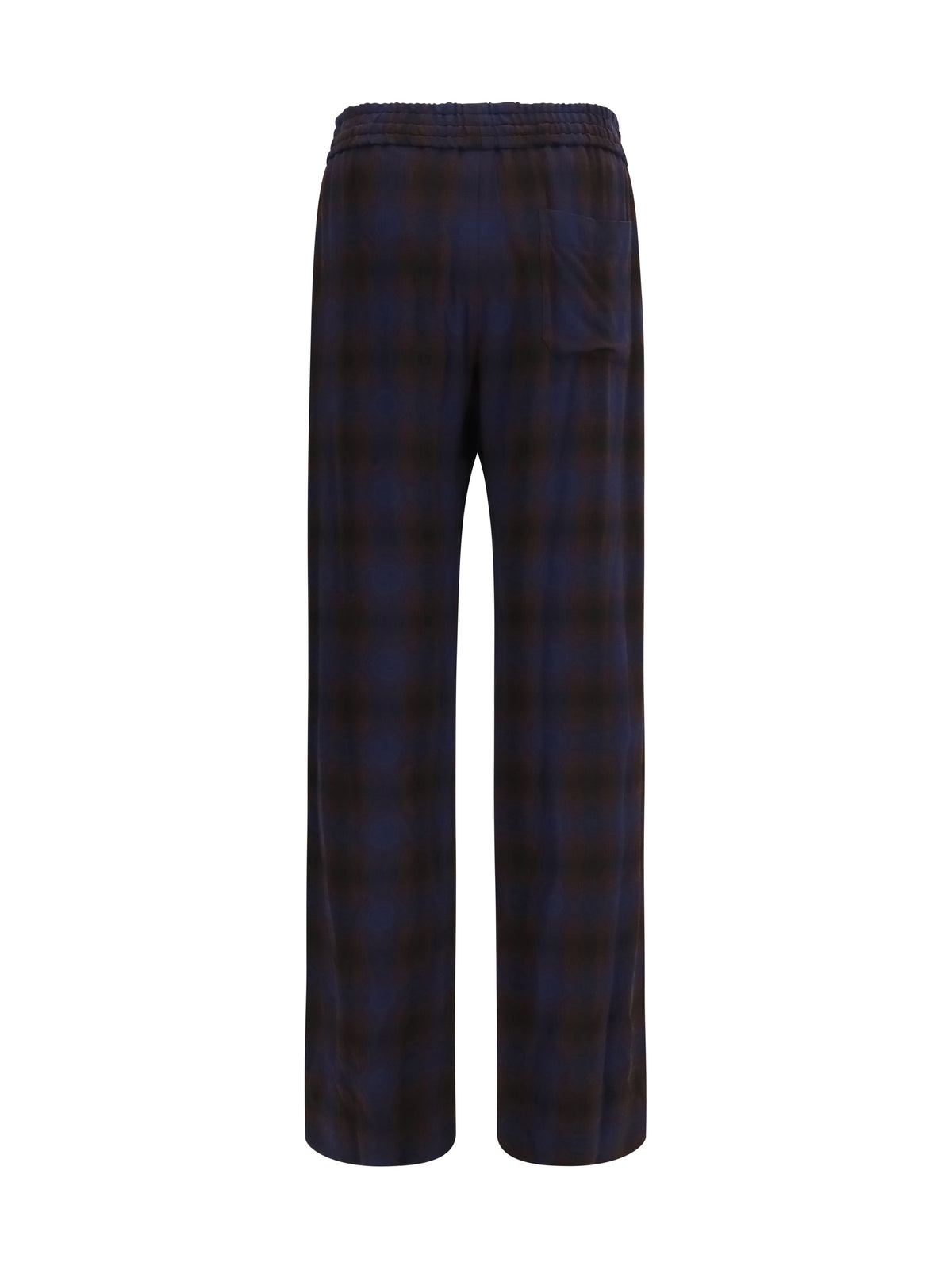 Dries Van Noten Checked Trousers - Brown