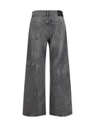 Acne Studios 2021F wide-leg Jeans - Washed Black