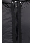 Max Mara The Cube Hooded padded Vest in water repellent canvas - Black