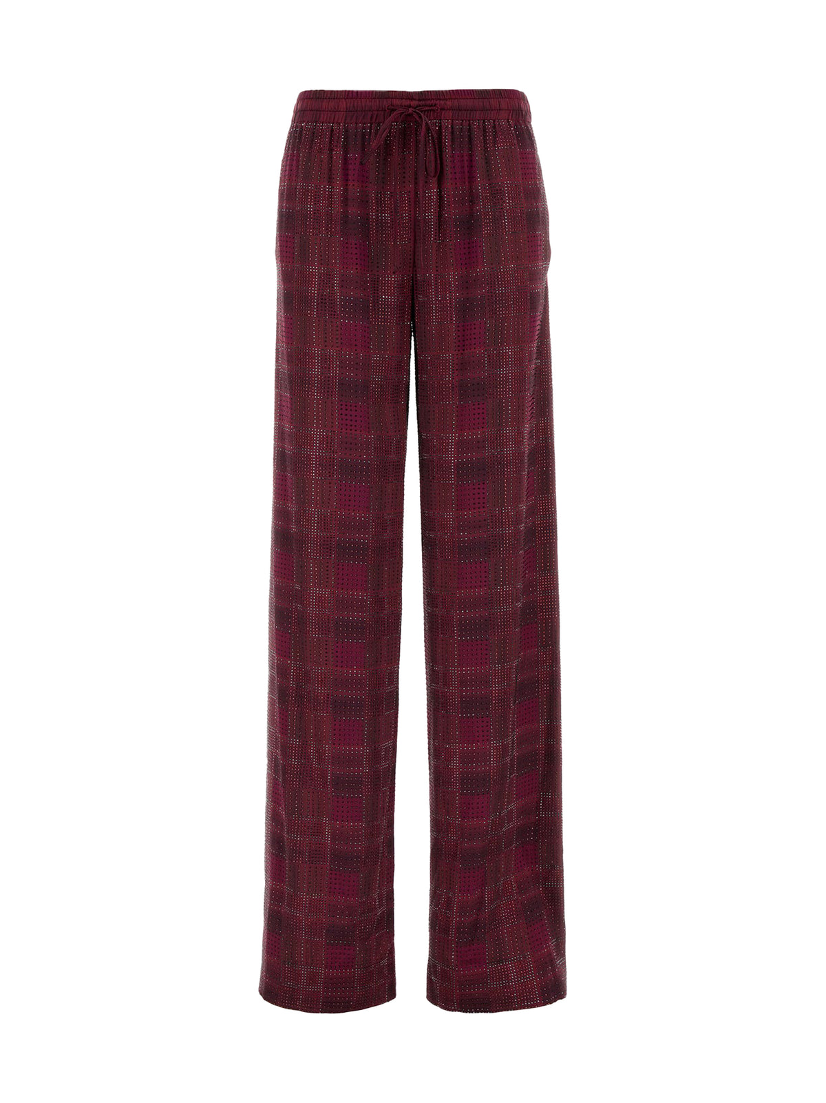 Ermanno Scervino Relaxed Tailoring check satin Pants - St. Check P