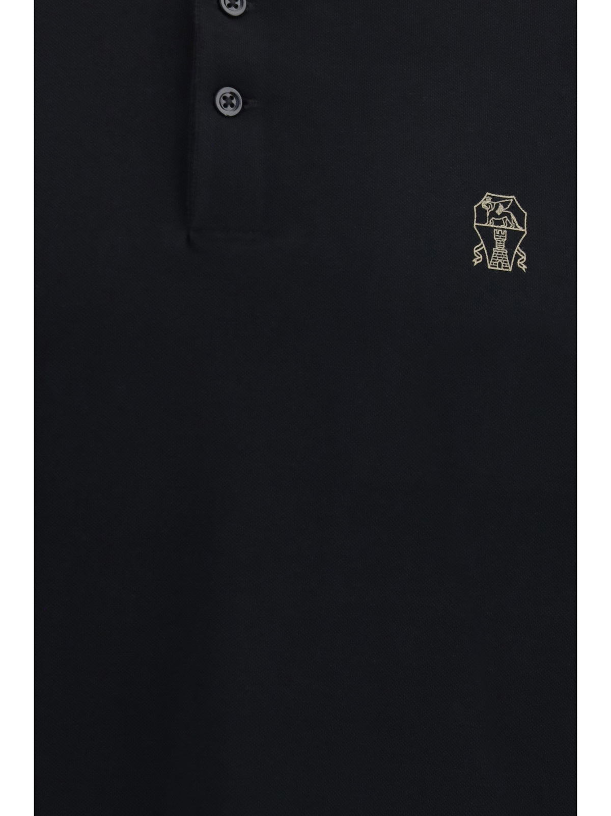 Brunello Cucinelli Cotton Polo - Nero+Amaretto