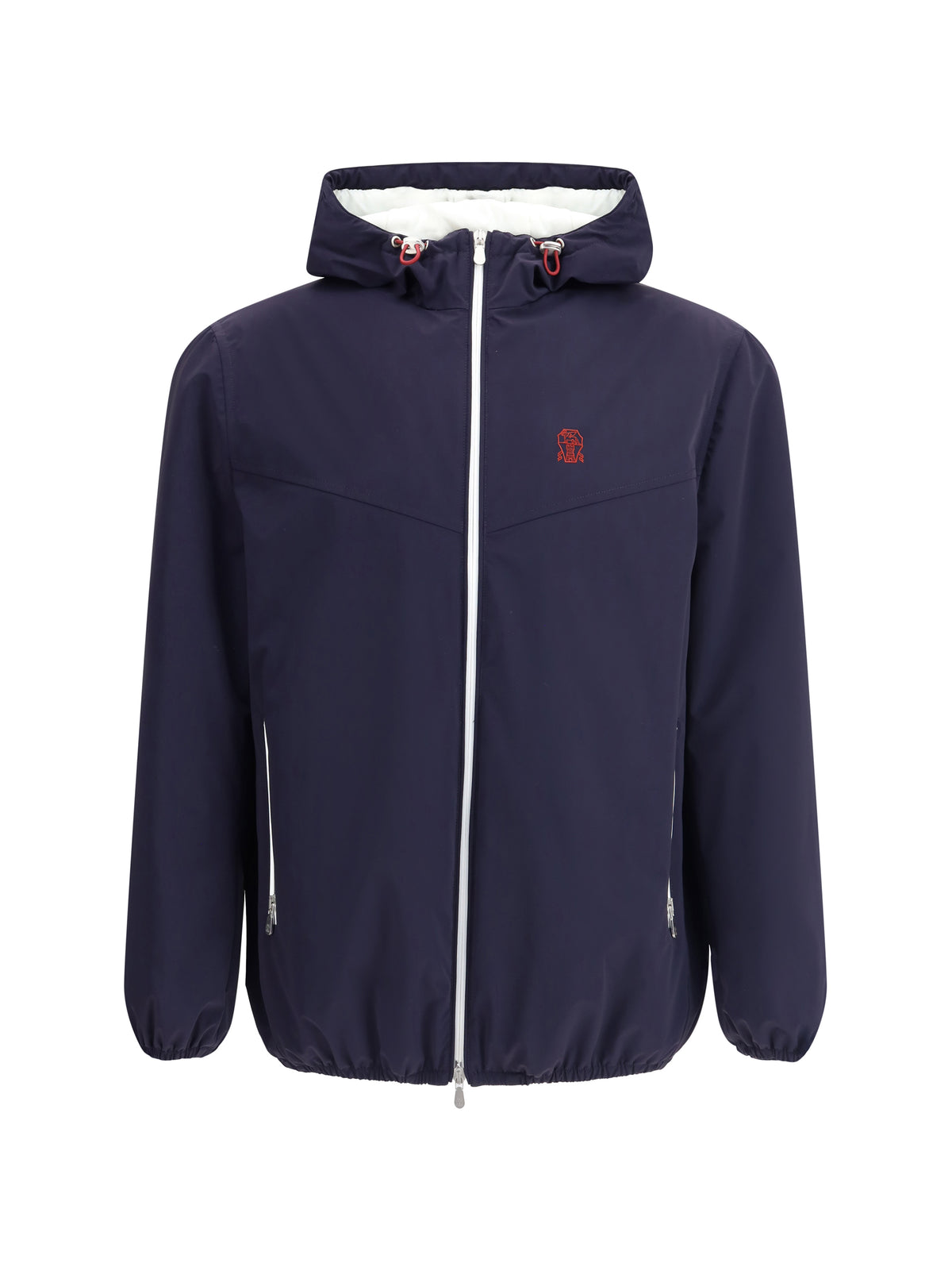 Brunello Cucinelli Waterproof hooded Jacket - Navy