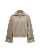 Brunello Cucinelli High-neck Sweater with wide sleeves - Beige
