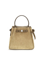 Tory Burch Romy suede Bucket Bag - Stone