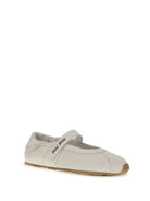 Miu Miu Plume suede Ballerinas - White