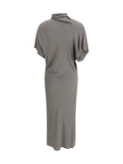 Rick Owens Asymmetric midi Dress - Euca