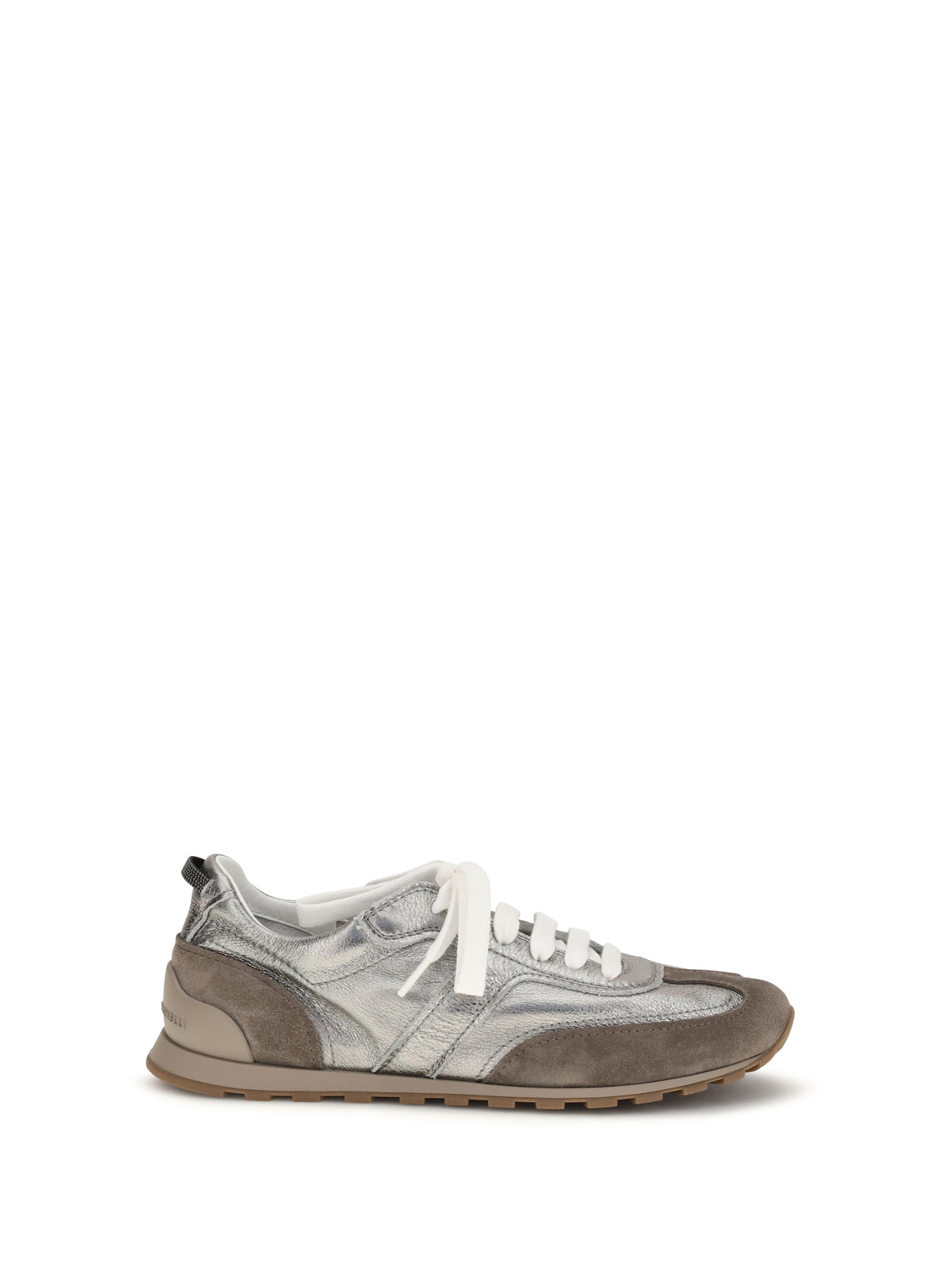 Brunello Cucinelli Suede Sneakers - Titanium