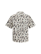 Prada Patterned bowling Shirt - Naturale+Bordeaux
