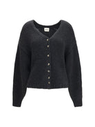 Khaite Axel V-Neck Cardigan - Charcoal