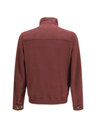 Brunello Cucinelli Wool zip Jacket with high collar - Lava
