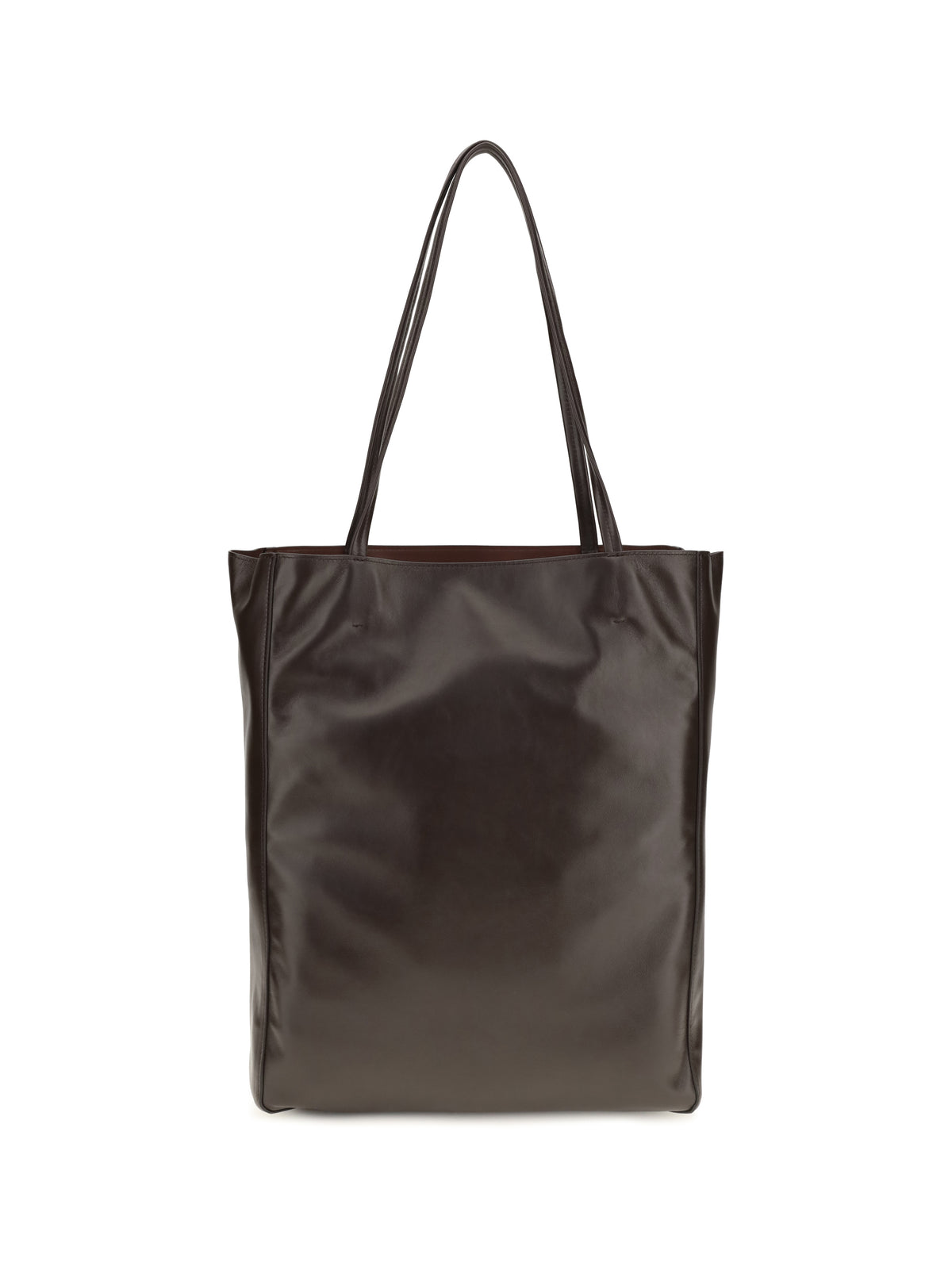 Phoebe Philo Paper Tote Bag - Choc Brown Silver