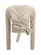 Alaïa Wrap Top - Sable