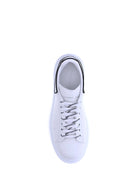 Alexander McQueen Leather Sneakers - White/White/Black