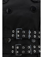 Ganni Belted double-breasted Coat - Black