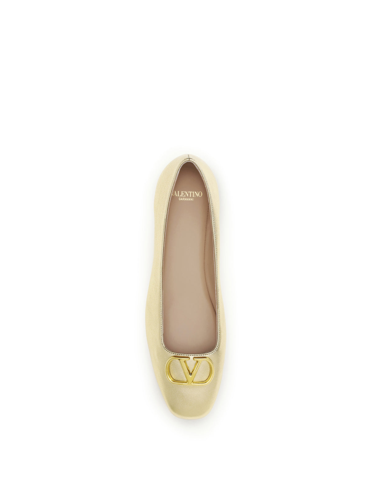 Valentino Garavani VLogo Signature laminated nappa Ballerinas - Mekong