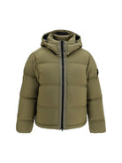 Stone Island Detachable hood down Jacket - Military Green
