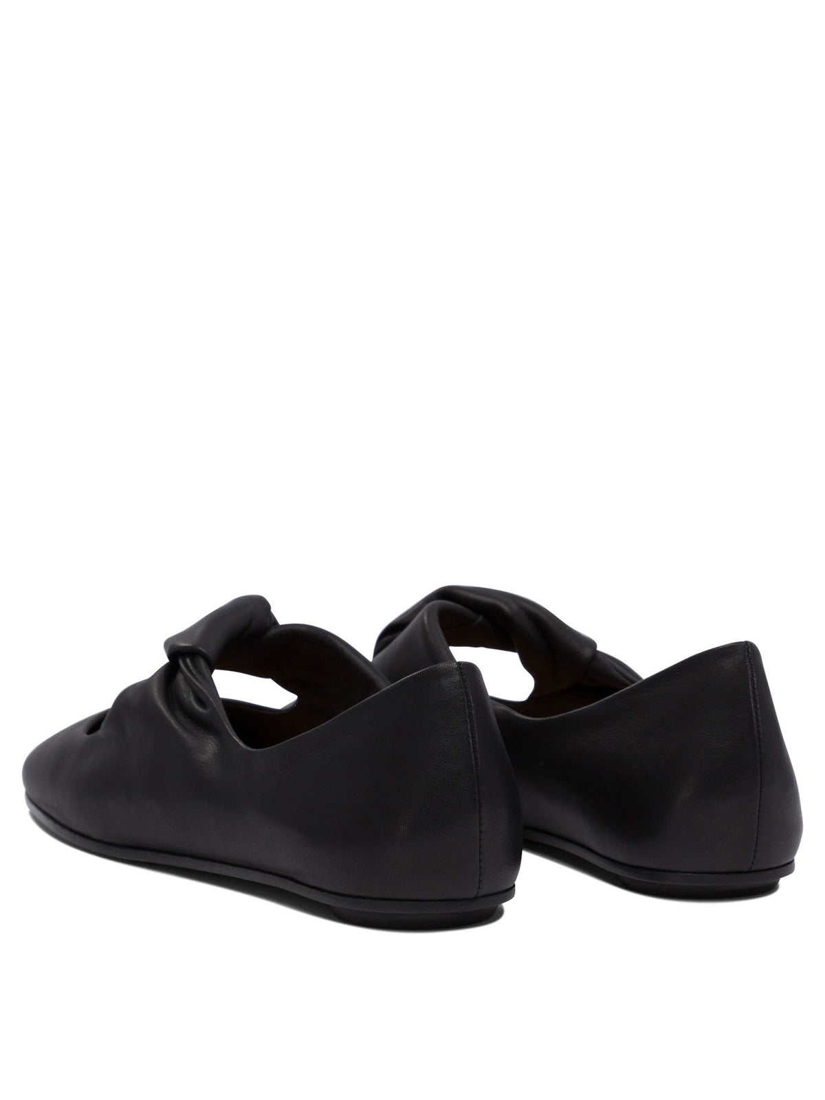 Alexander McQueen Twisted detail ballet flats - Black