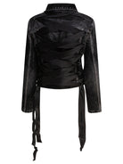 Balenciaga Denim jacket with laces - Black
