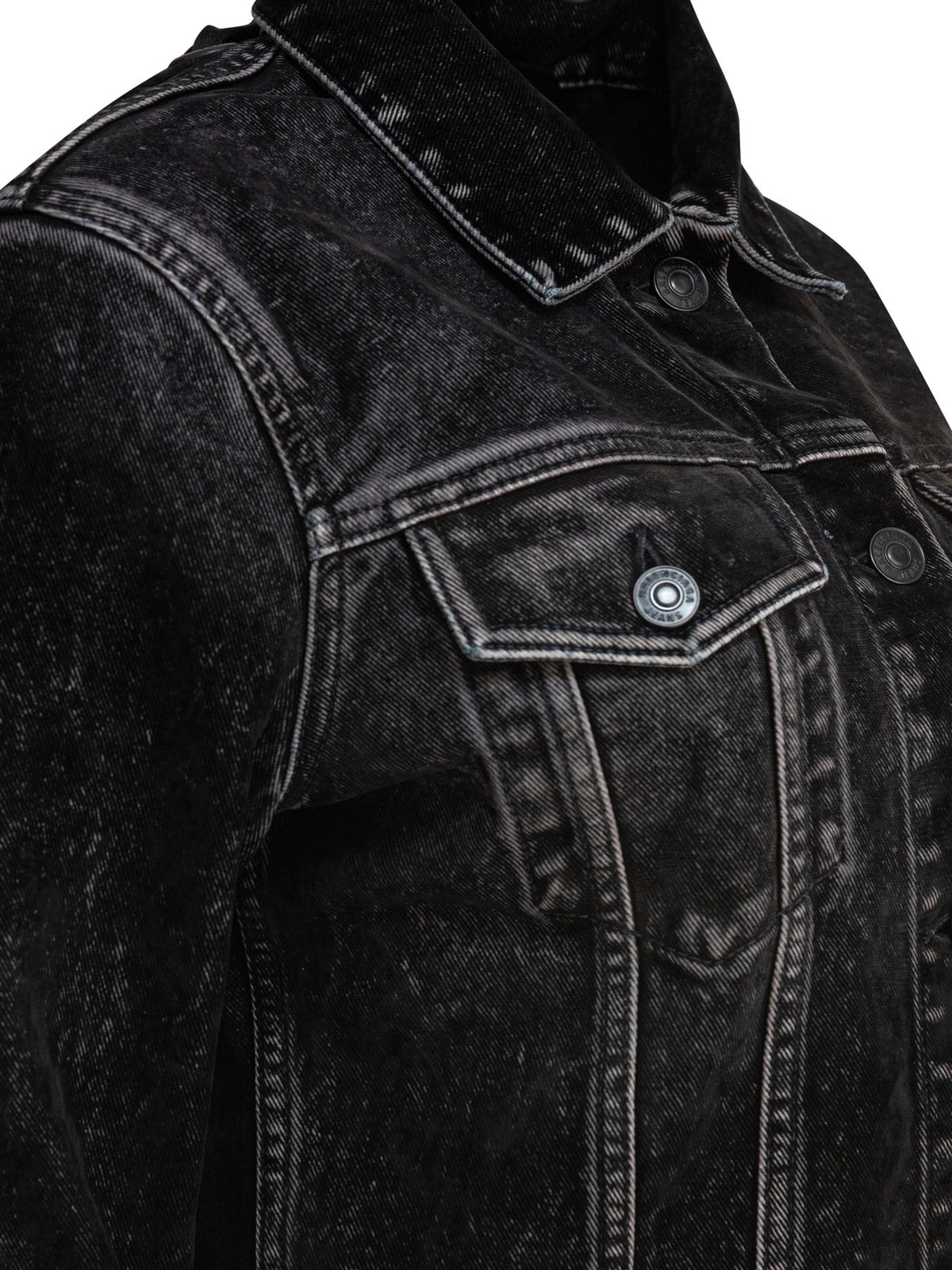 Balenciaga Denim jacket with laces - Black