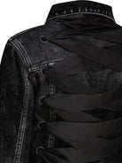 Balenciaga Denim jacket with laces - Black