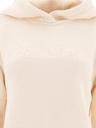 Max Mara Hoodie with embroidered logo - White