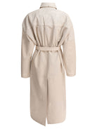 Max Mara Sportmax Trench coat with leather belt - Beige