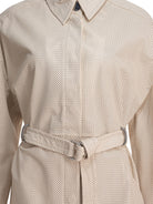 Max Mara Sportmax Trench coat with leather belt - Beige