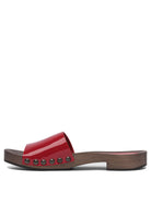 Miu Miu Patent leather clogs 30mm - Red
