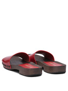 Miu Miu Patent leather clogs 30mm - Red