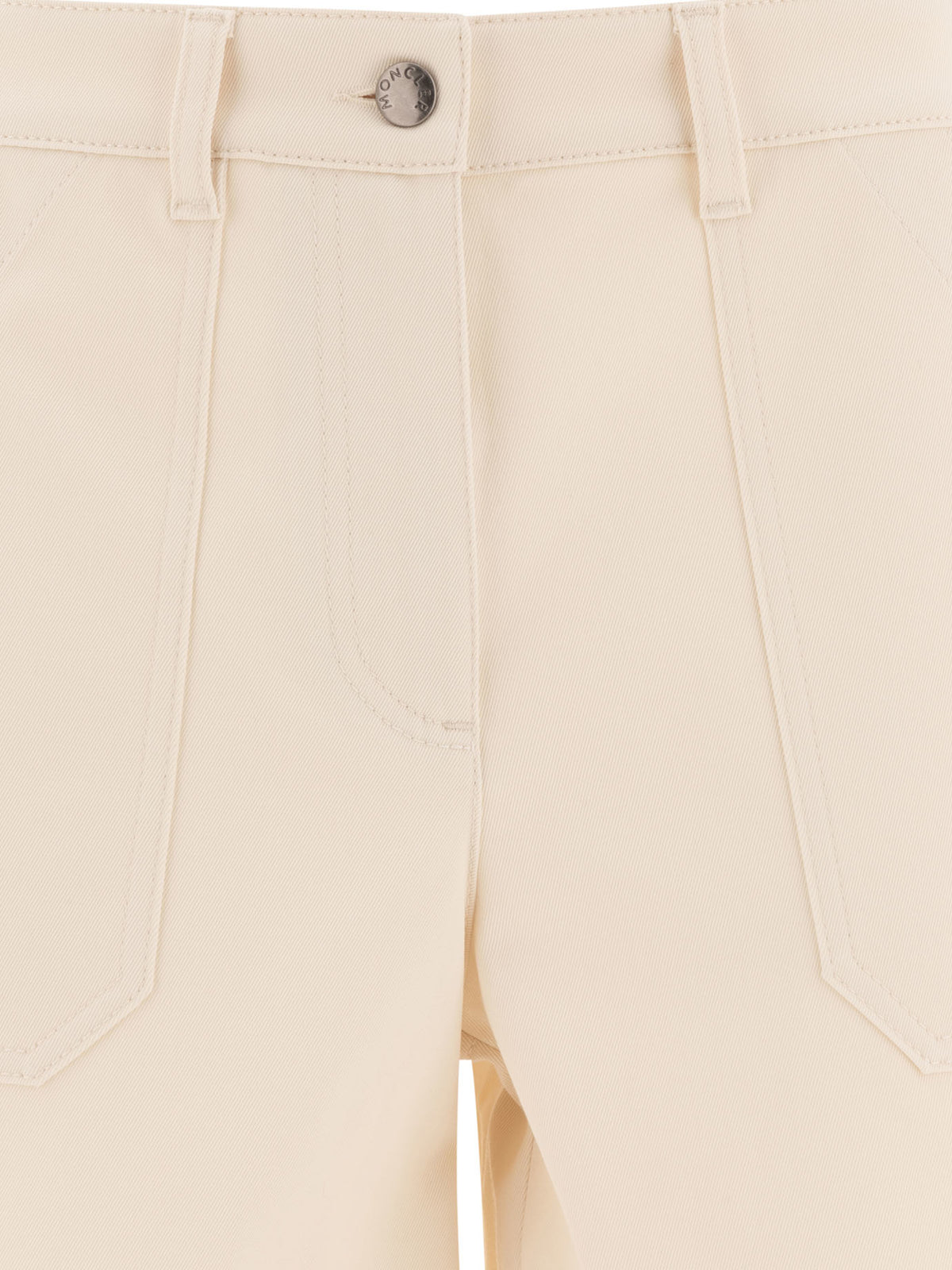 Moncler Cotton gabardine shorts - Beige
