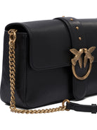 Pinko Borsa morbida a tracolla "Love Bag" in pelle - Black