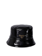 Prada Naplak patent leather bucket hat - Black