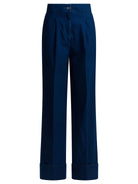 Valentino Wide-leg jeans with pleats - Blue