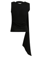 Ami Paris Sleeveless top with lavalliere - Black