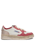 Autry "Medalist Low Super Vintage" Low Top Sneakers - Red
