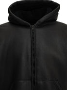 Balenciaga Hooded shearling jacket - Blue